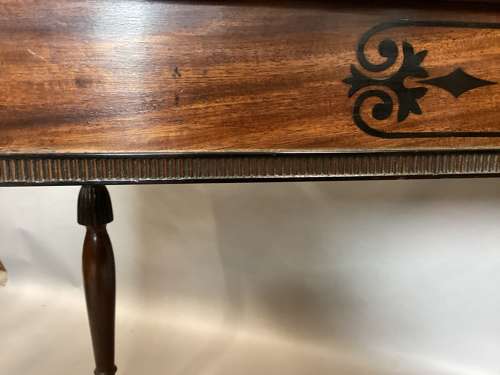 Stylish Regency mahogany and ebony side table / console table