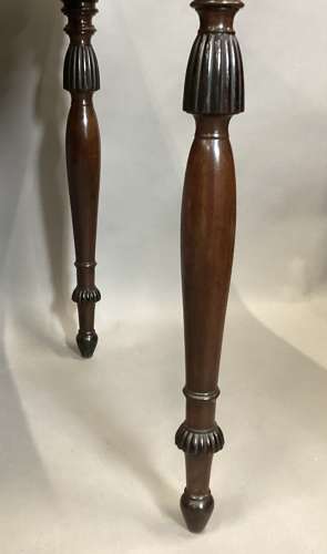 Stylish Regency mahogany and ebony side table / console table