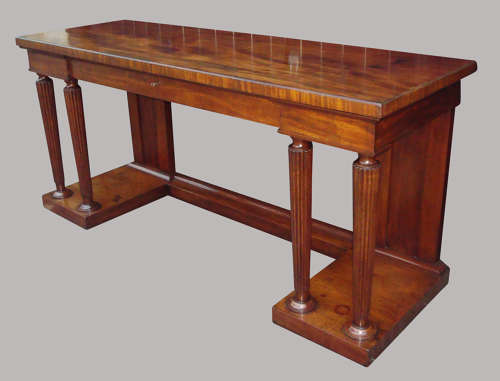 Exceptional Regency mahogany neo classical side table / serving table
