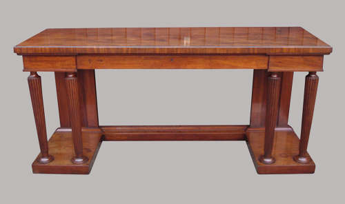 Exceptional Regency mahogany neo classical side table / serving table