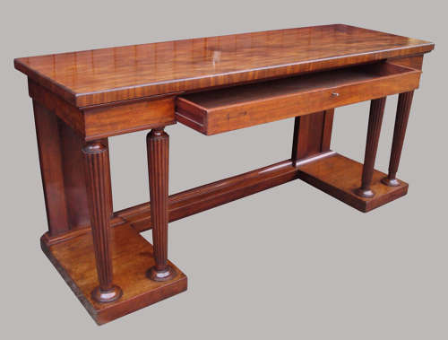 Exceptional Regency mahogany neo classical side table / serving table