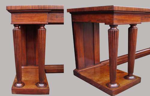 Exceptional Regency mahogany neo classical side table / serving table