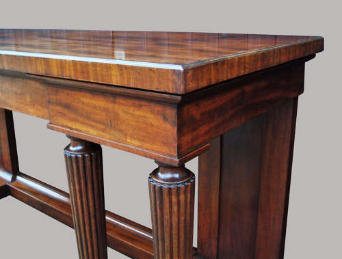 Exceptional Regency mahogany neo classical side table / serving table