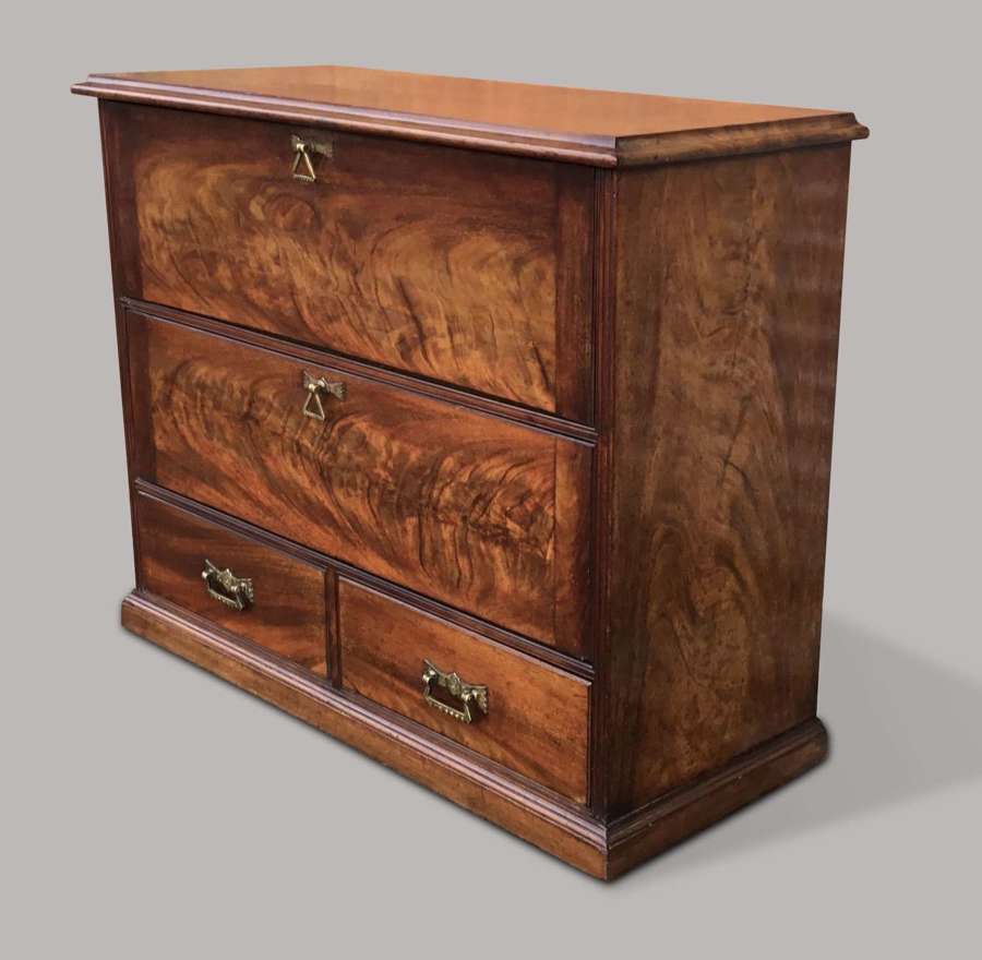 Excellent quality C19th mahogany haberdashery cabinet / office cabinet