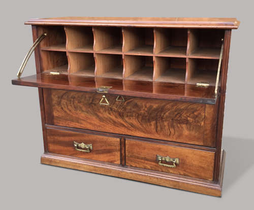 Excellent quality C19th mahogany haberdashery cabinet / office cabinet