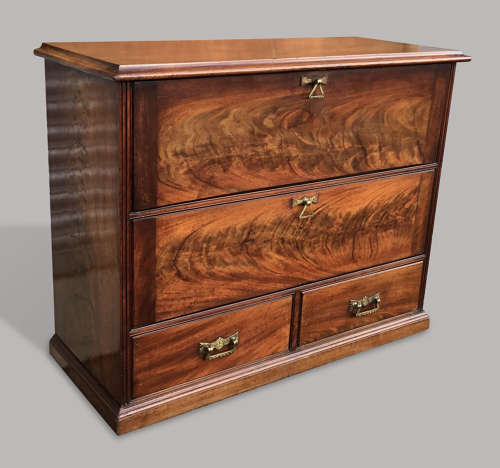 Excellent quality C19th mahogany haberdashery cabinet / office cabinet