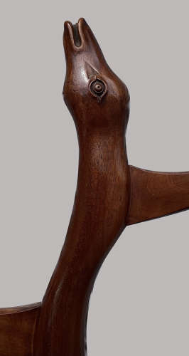 Exceptional Regency mahogany 'snake' hat and coat hall stand