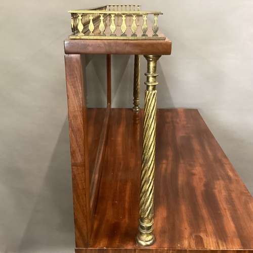 Good Regency figured mahogany collectors side cabinet