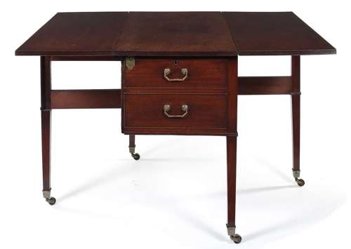 Rare George III mahogany metamorphic cellarette table