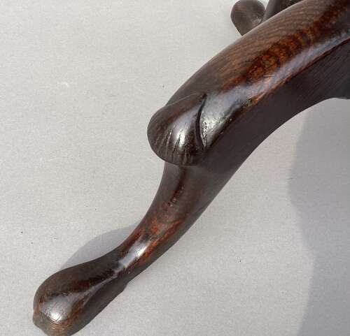 Charming Irish Georgian burr oak tripod wine table