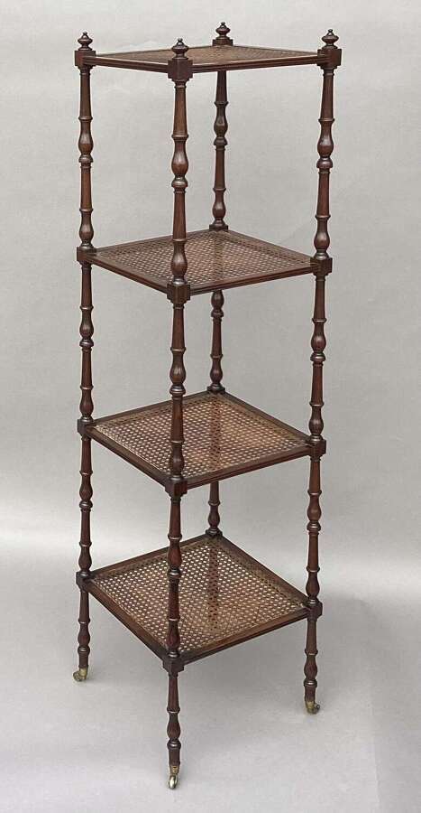 A fine Regency mahogany tapering form etagere / whatnot