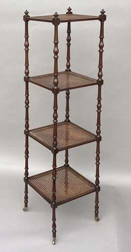 A fine Regency mahogany tapering form etagere / whatnot