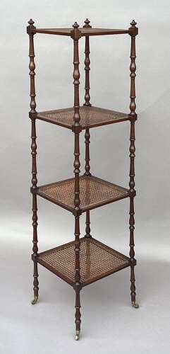 A fine Regency mahogany tapering form etagere / whatnot