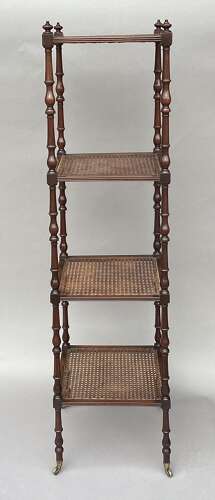 A fine Regency mahogany tapering form etagere / whatnot