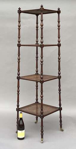 A fine Regency mahogany tapering form etagere / whatnot