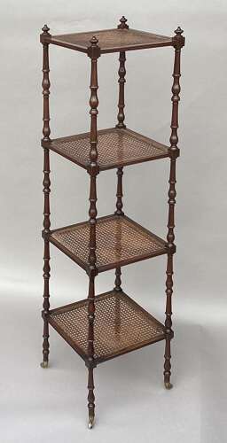 A fine Regency mahogany tapering form etagere / whatnot