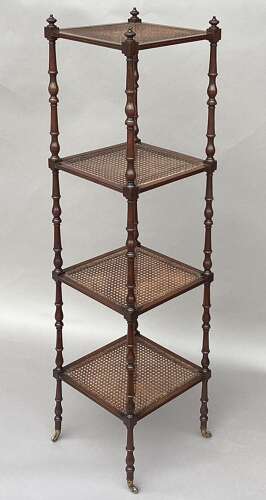 A fine Regency mahogany tapering form etagere / whatnot