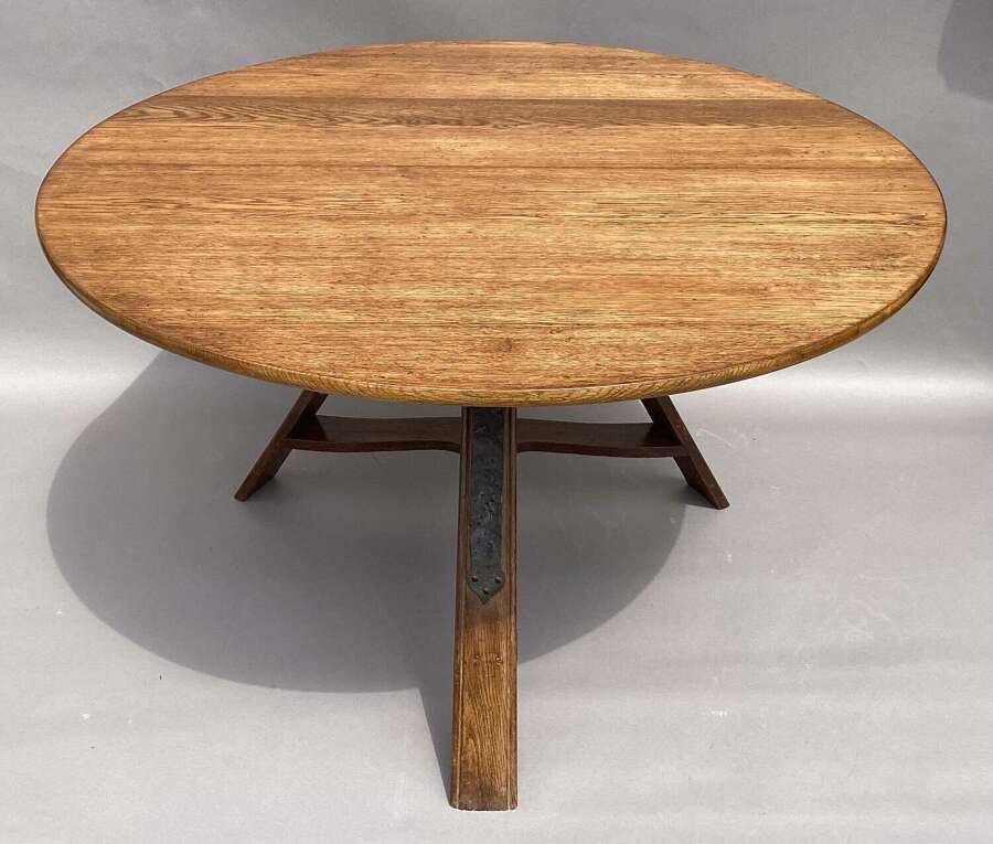 Good C19th oak Dutch centre table / dining table