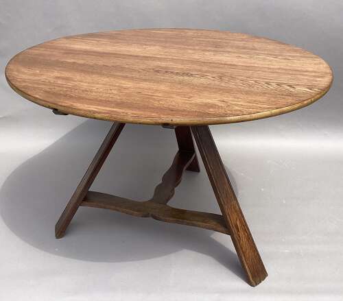 Good C19th oak Dutch centre table / dining table