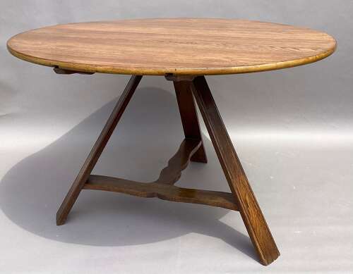 Good C19th oak Dutch centre table / dining table