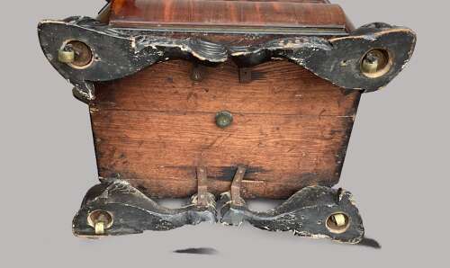 Magnificent Regency mahogany sarcophagus form wine cooler / cellarette