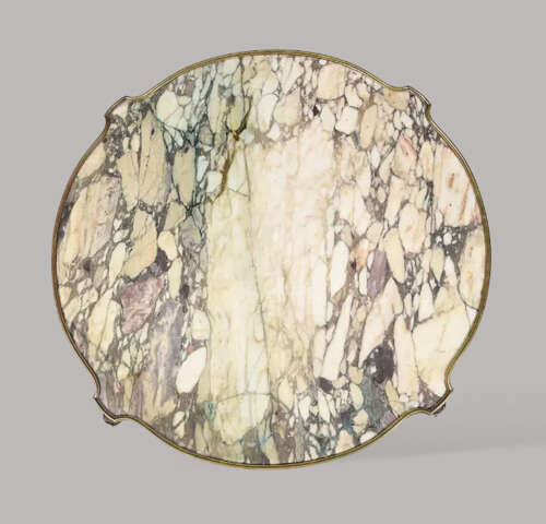 Superb C19th French kingwood marble top centre table