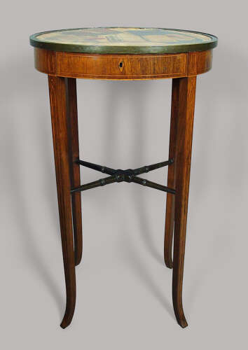 Rare George III trompe l'oeil and rosewood occasional table