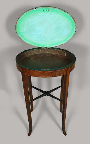 Rare George III trompe l'oeil and rosewood occasional table