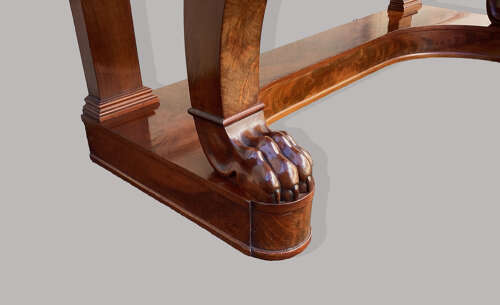 Good late Regency mahogany console table / serving table