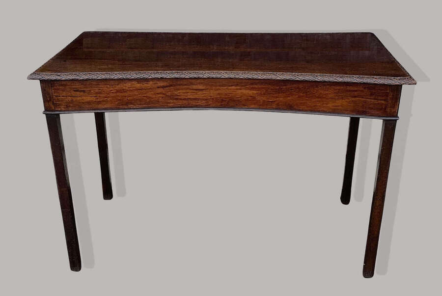 George III mahogany Chippendale period side serving table
