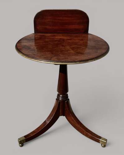 Good George III very unusual mahogany tripod occasional table