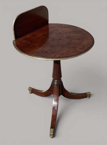 Good George III very unusual mahogany tripod occasional table