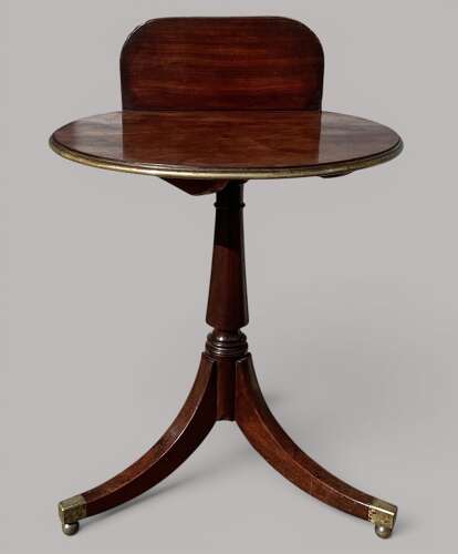 Good George III very unusual mahogany tripod occasional table