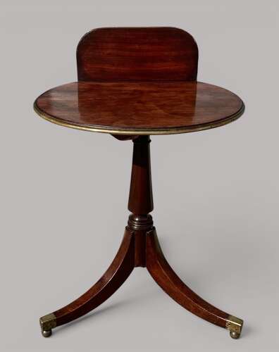 Good George III very unusual mahogany tripod occasional table