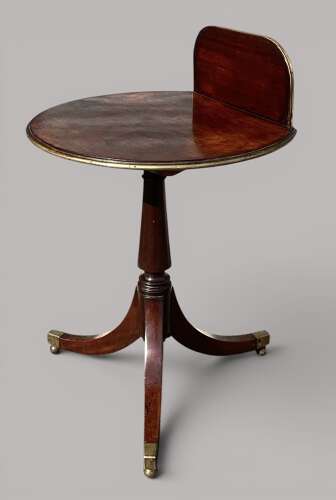 Good George III very unusual mahogany tripod occasional table
